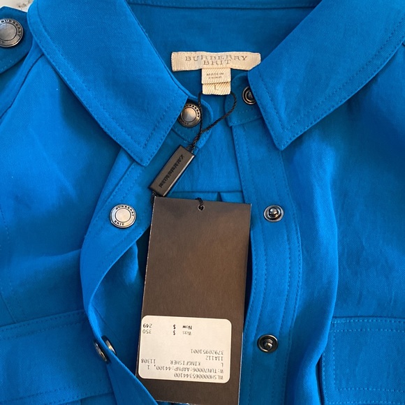 Burberry turquoise blouse - Picture 3 of 7